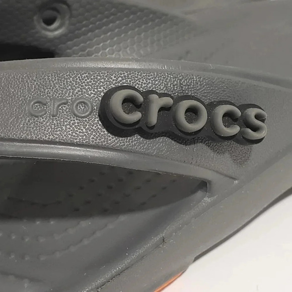 Crocs Iconic Comfort Unisex M/6-W/8 Gray Slides/Sandles Slip On . - Picture 3 of 8